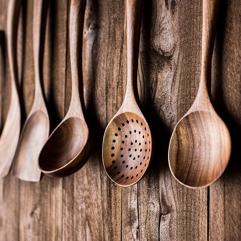 7-Piece Wooden Kitchen Utensil Set