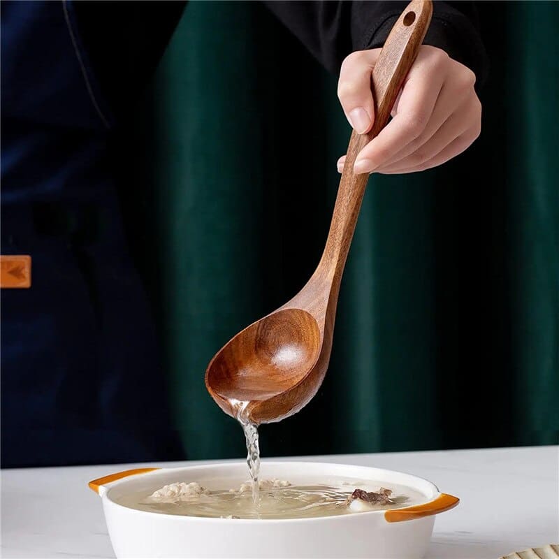 7-Piece Wooden Kitchen Utensil Set