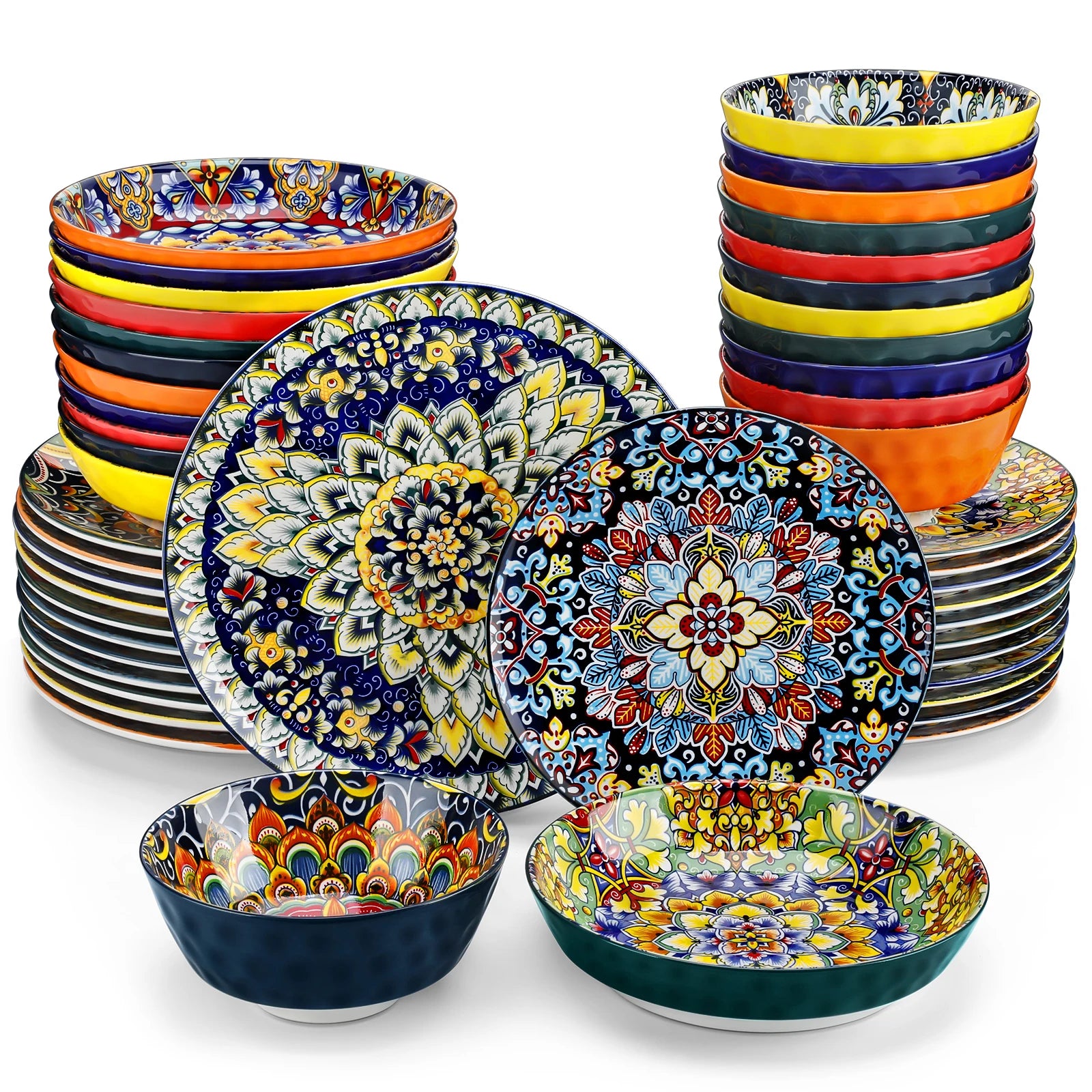 Bohemian-Style Dinnerware Set