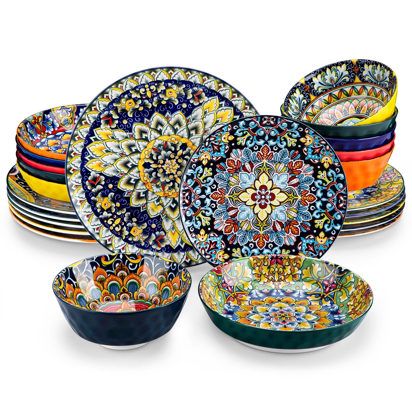 Bohemian-Style Dinnerware Set