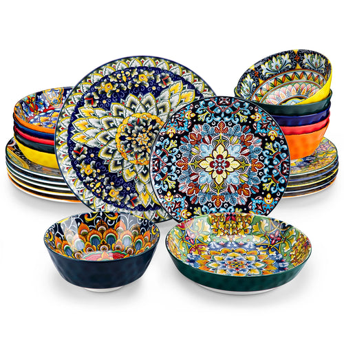 Bohemian-Style Dinnerware Set